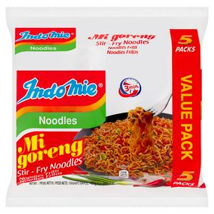 Indomie Mi Goreng noodles 5 x 80g, imported from the UK