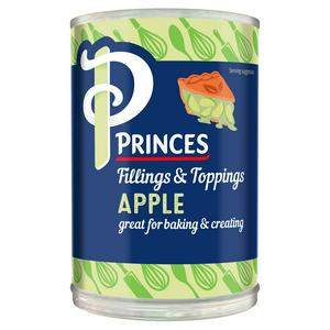 Princes Apple Fruit Filling 395g, imported from the UK