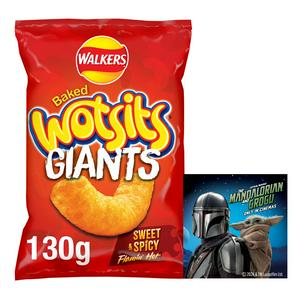 Walkers Wotsits Giants Sweet and Spicy Baked Corn Puffs 130g (British brand)