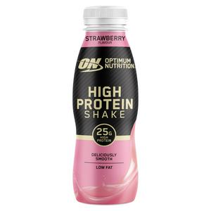 Optimum Nutrition high protein shake strawberry flavour 330ml, imported from the UK