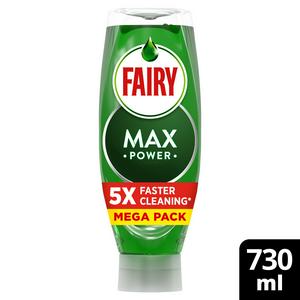 Fairy Max Power washing up liquid 730ml - British product