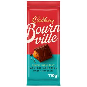 Cadbury Bournville Salted Caramel Chocolate Bar 110g - British product