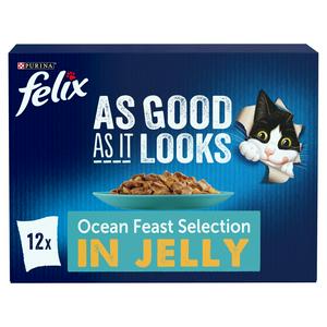 Felix Cat Food Ocean Feasts 12 x 85g - British product