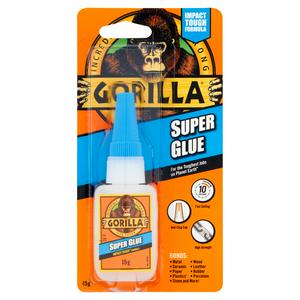 Gorilla Superglue adhesive tube 15g, UK version