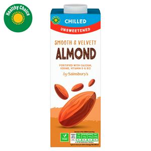 Sainsburys Unsweetened Almond Drink 1L (British brand)