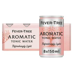 Fever-Tree Refreshingly Light Aromatic Tonic Water 8x150ml (British brand)