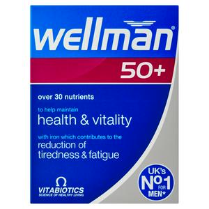 Vitabiotics Wellman 50+ men's multivitamin x30 tablets (British brand)