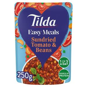 Tilda Easy Meals Soltørket Tomat & Bønner Mikrobølgemåltid 250g