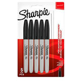 Sharpie black marker pens 5pk (British brand)