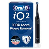 Oral-B iO2 Night Black Electric Toothbrush, imported from the UK.