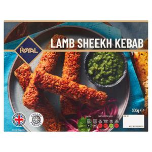 Royal Lamb Sheekh Kebab 300g, imported from the UK
