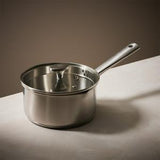 Habitat Ellipse Brushed Stainless Steel 18cm Saucepan