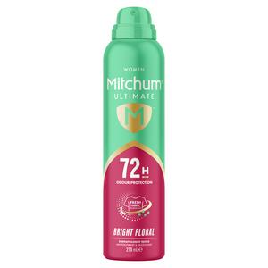 Mitchum Women Ultimate Bright Floral Antiperspirant 250ml, imported from the UK