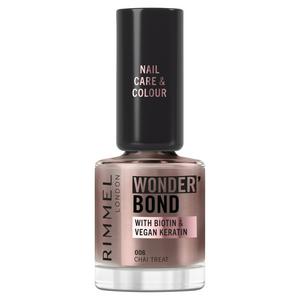 Rimmel Wonder Bond 006 Chai Treat nail polish, imported from the UK