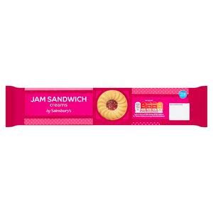 Sainsbury's Jam Sandwich Creams Vanilla Flavour Biscuits 150g