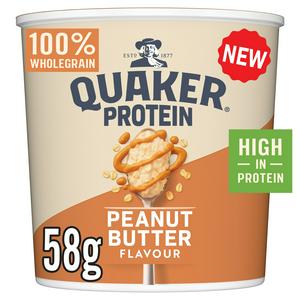 Quaker High Protein Peanut Butter Porridge Pot 59g (British brand)