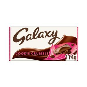 Galaxy cookie crumble milk chocolate bar 114g, UK version