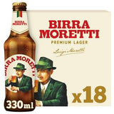 Birra Moretti Lager Beer 18x330ml pack - British product