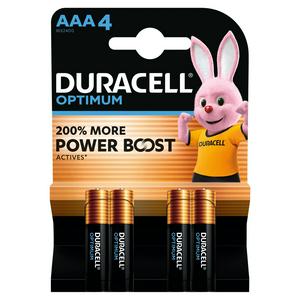 Duracell batteries AAA pack of 4 - British product