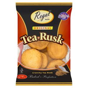 Regal Crunchy Tea Rusks 200g, imported from the UK