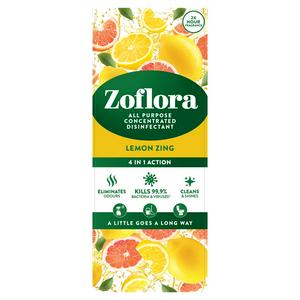 Zoflora concentrated disinfectant Lemon Zing 500ml (British brand)