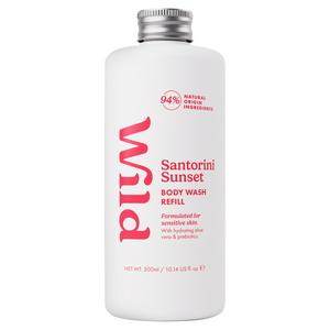 Wild Body Wash Refill Santorini Sunset 300ml (British brand)