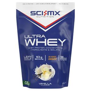 Sci-MX Nutrition ultra whey vanilla protein powder 800g (British brand)