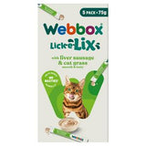 Webbox cat treats Liver Sausage Cat Grass 5x15g (British brand)