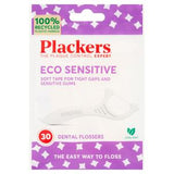 Plackers Eco Sensitive Cool Mint Dental Flossers 30 piece, imported from the UK