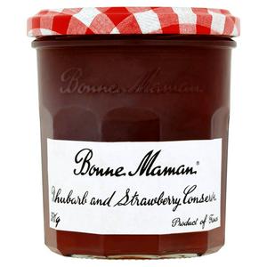 Bonne Maman Rhubarb and Strawberry Conserve 370g - British product