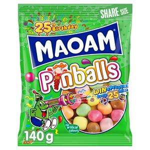 Maoam Pinballs Chewy Sweets Bag 140g