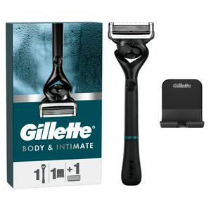 Gillette Intimate Razor for Men Handle and Blade Refill Manual Razor