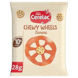 Cerelac banana wheels organic snack 28g - British product