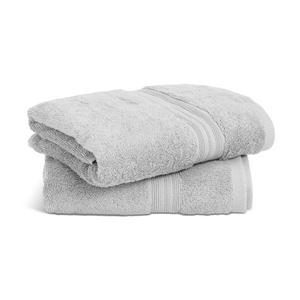 Habitat Egyptian Face Cloth 2 Pack Silver 30cm, UK version