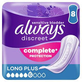 Always Discreet incontinence pads long plus 8 pack - British product