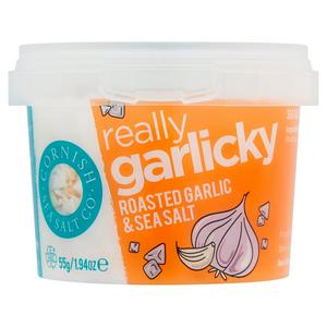 Cornish Sea Salt garlic sea salt 55g - British product