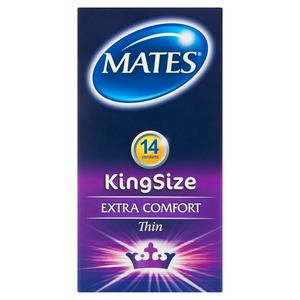 Mates King Size Extra Comfort Condoms 14 Pack