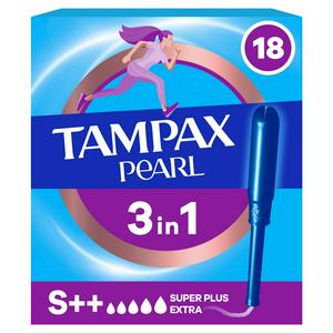 Tampax Pearl Super Plus Extra Tampons 15 Pack (British brand)