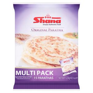 Shana brand Paratha frozen flatbread Multi Pack (British brand)