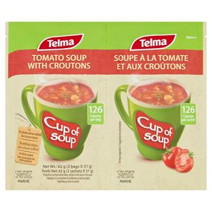 Telma tomato soup with croutons 2x31g (British brand)