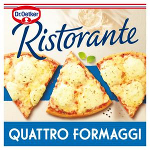 Dr. Oetker Quattro Formaggi frozen pizza 340g - British product