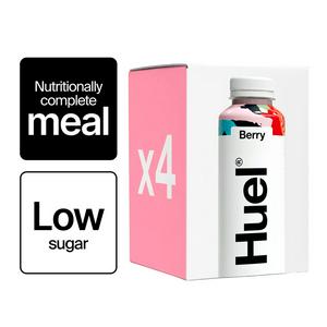Shake de remplacement de repas Huel Baies 4 bouteilles de 500ml