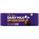 Cadbury Dairy Milk Golden Crisp chocolate bar 54g - British product