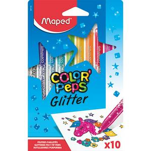 Maped Colorpeps Glitter Felt Pens Pack of 10