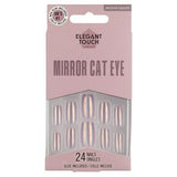 Elegant Touch Medium Square Cat Eye Nails x24 - British product
