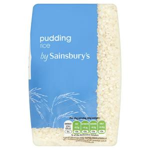Sainsbury's Pudding Rice White Round Grain 500g (British brand)