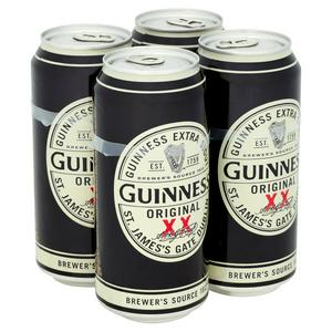 Guinness Original Extra Stout beer 4x440ml, UK version