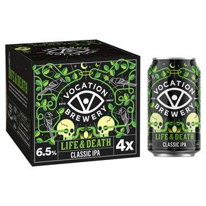 Vocation Life & Death IPA craft beer 4x330ml (British brand)