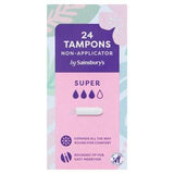 Sainsbury's Non Applicator Tampons Super 24 (British brand)