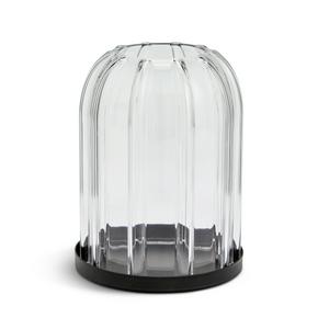 Habitat Ribbed Cloche Tealight Holder Glass 15cm High, UK version